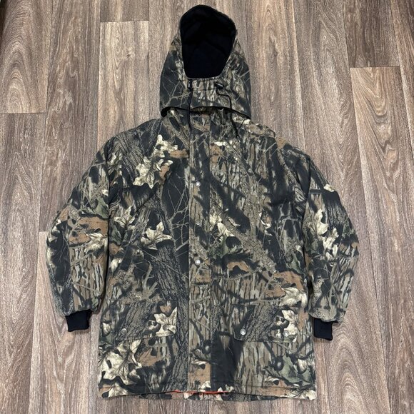 Field & Stream Hunting Jacket Men's Medium Camo Reversible Mossy Oak Break-Up - Picture 1 of 10